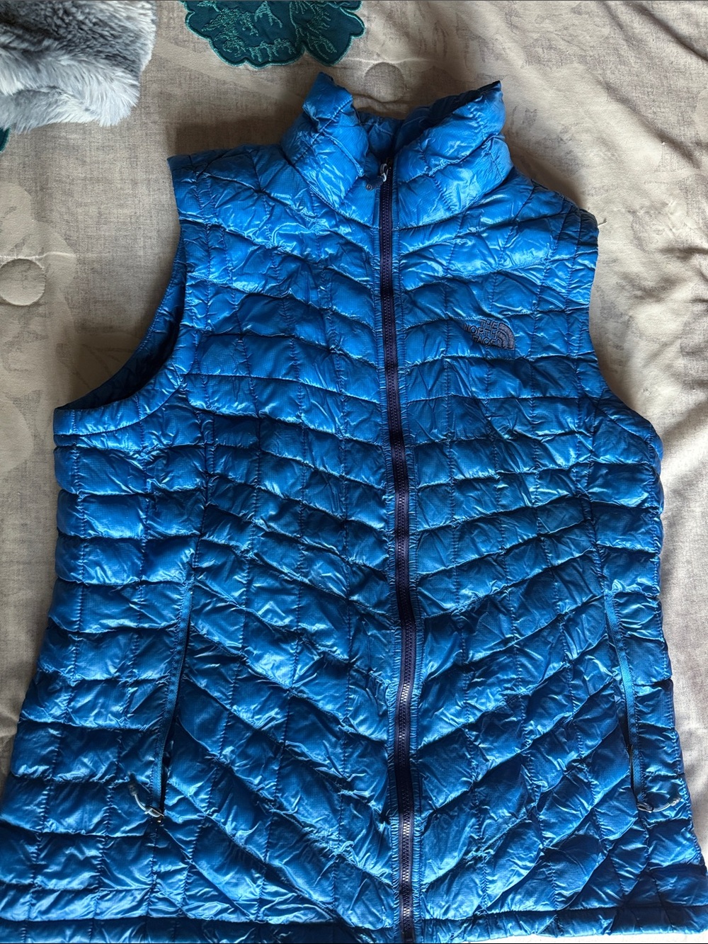The North Face Women's Electric Blue Quilted Packable Vest